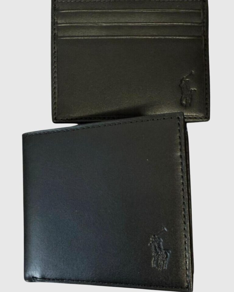 RL POLO RALPH LAUREN BIFOLD WALLET CREDIT CARDS HOLDER LUXURY GIFT SET NEW
