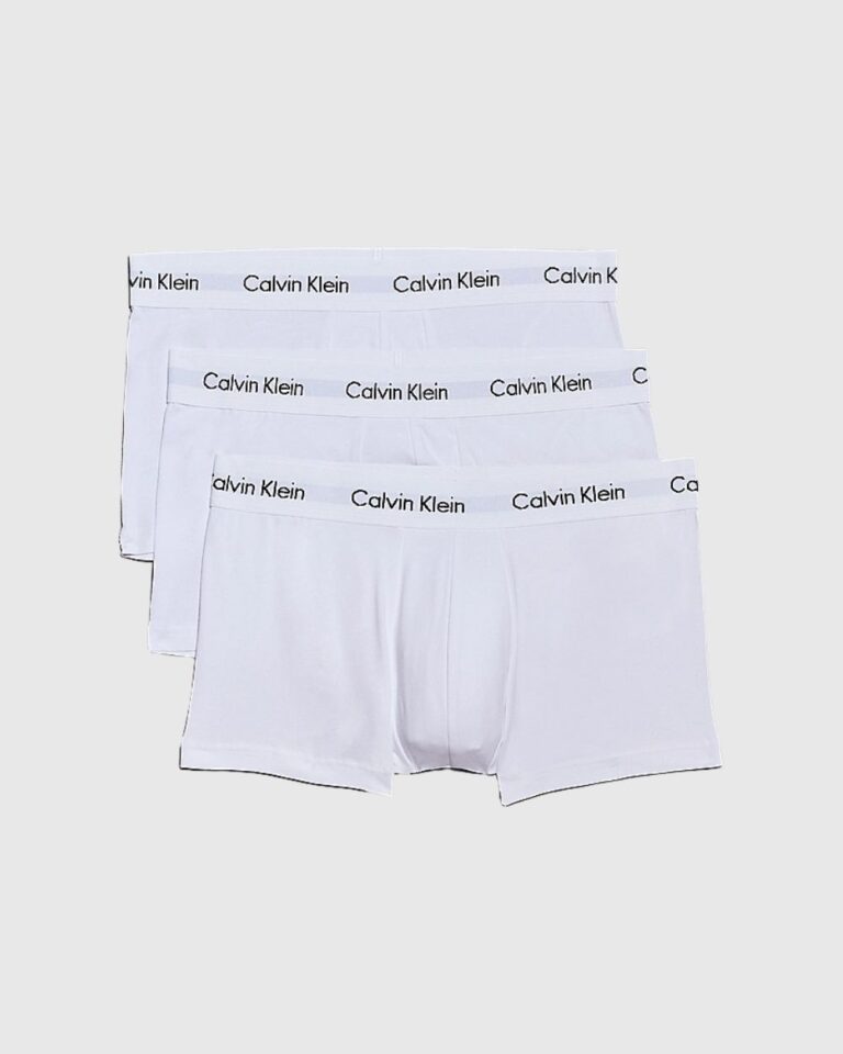 3 Pack Low Rise Trunks - Cotton Stretch