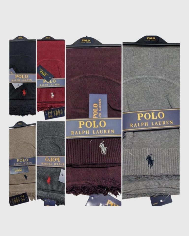 Polo Ralph Lauren Classic knit 2 Pcs Hat & Scarf Gift Set New